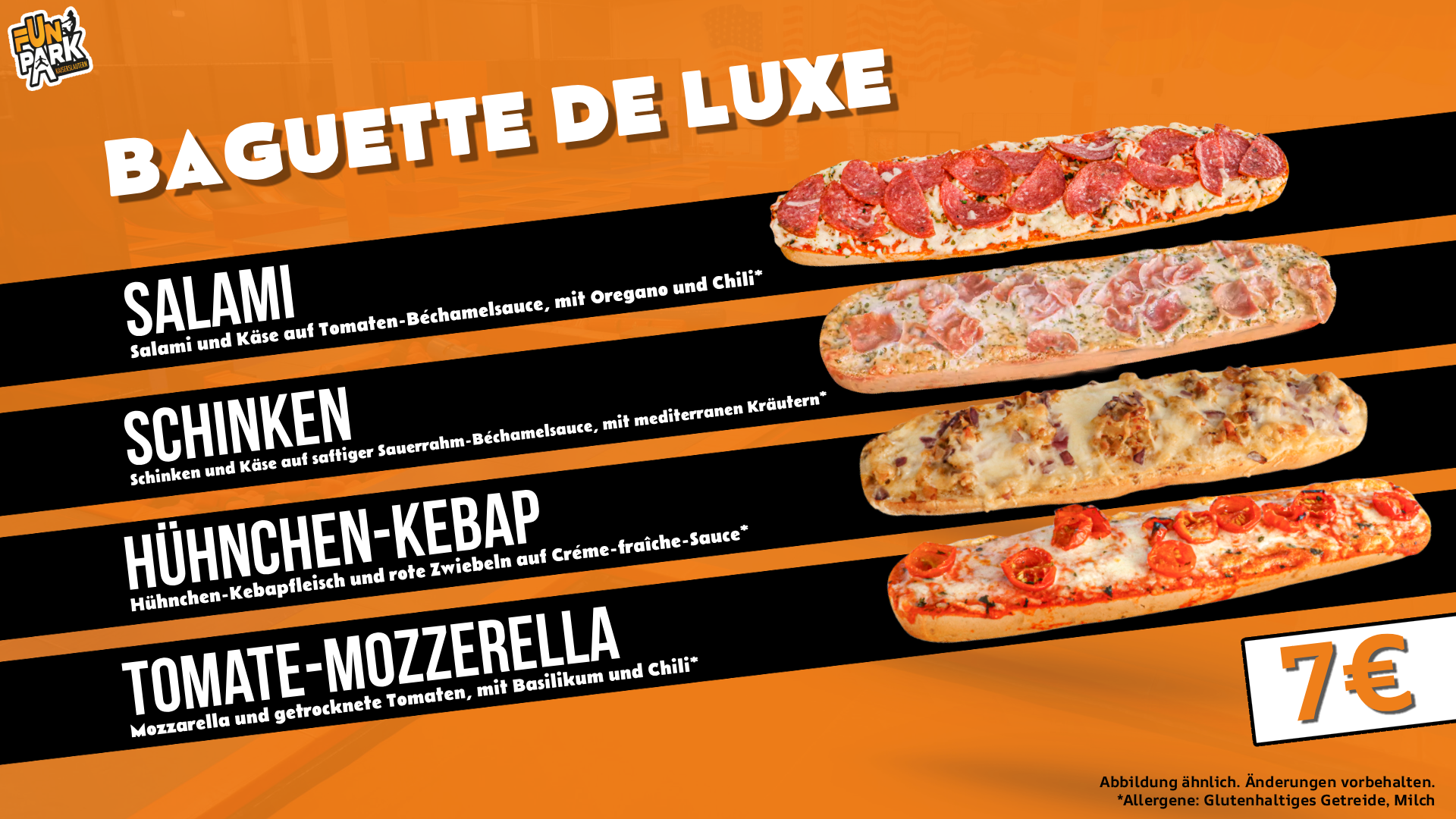 Unsere Essensangebote vor ort 2 Baguettes